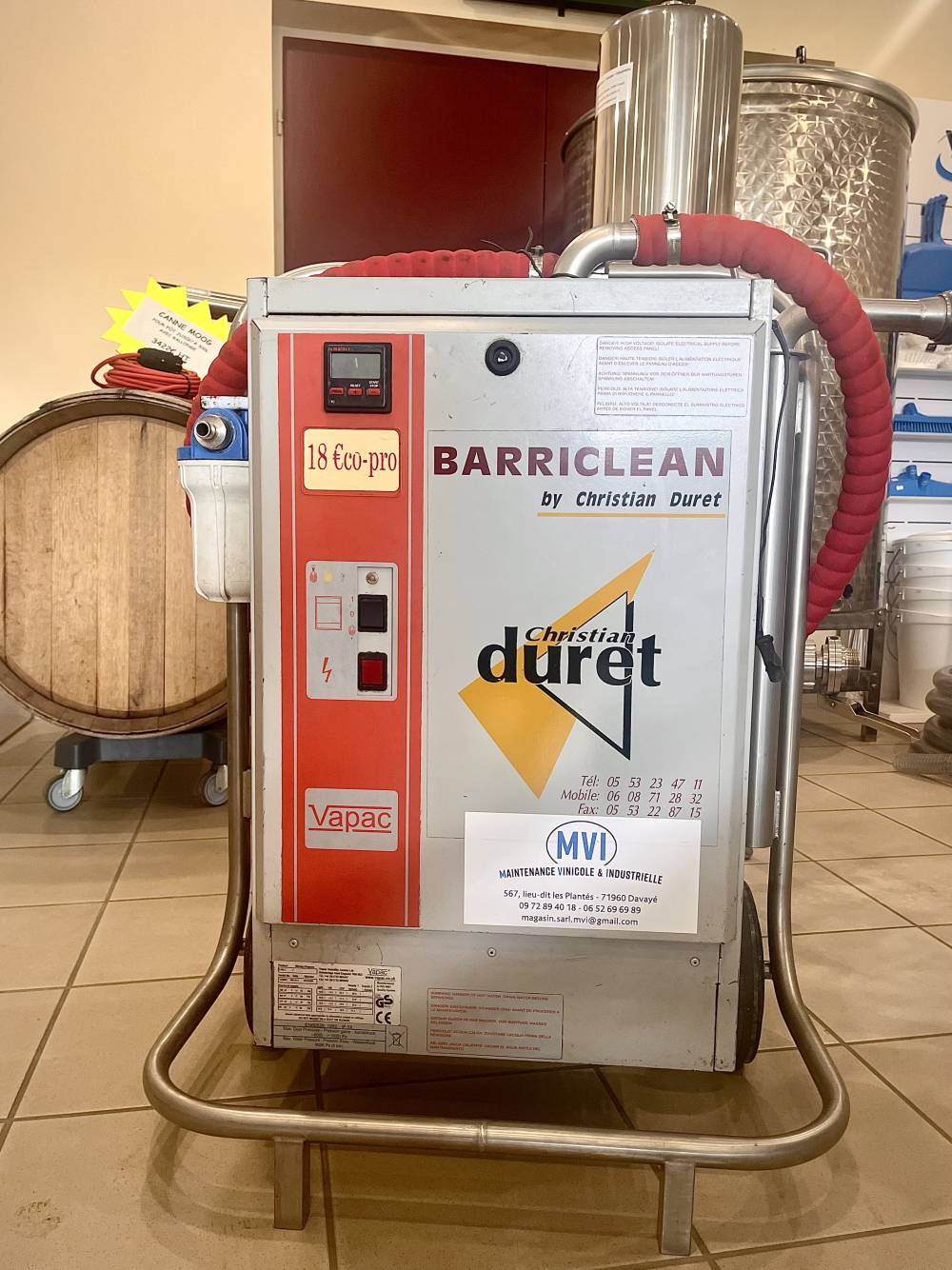 Générateur de vapeur BARRICLEAN